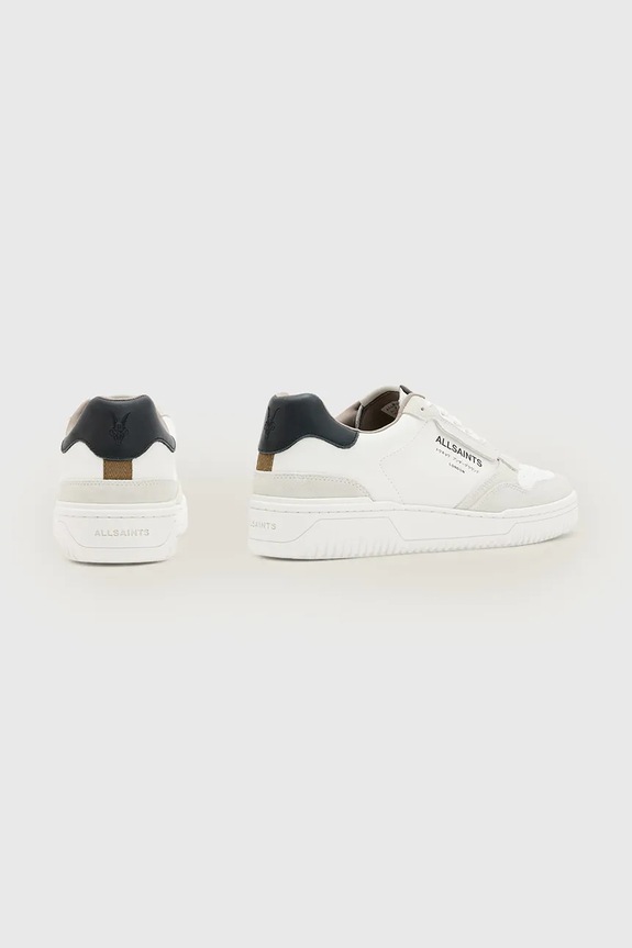 Обувки Кожени маратонки AllSaints Regan Low Top M037FE.WHT бежов