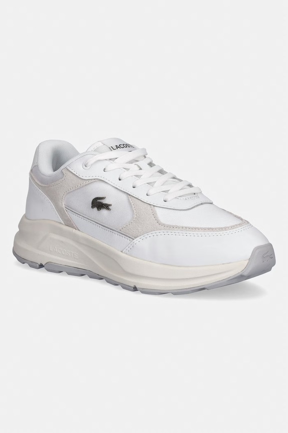 Lacoste sneakersy Run Set Sneakers skóra zamszowa biały 50SMA0220