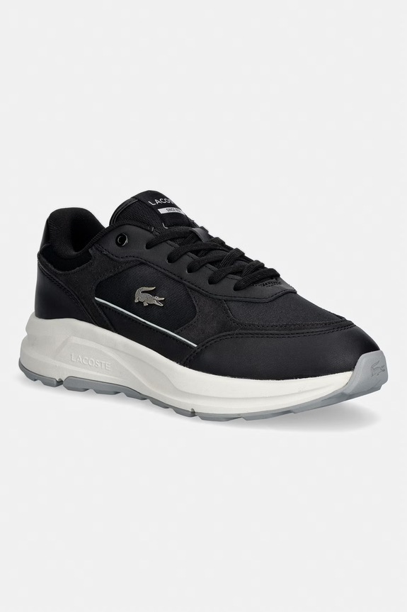 Lacoste sneakersy Run Set Sneakers skóra zamszowa czarny 50SMA0220