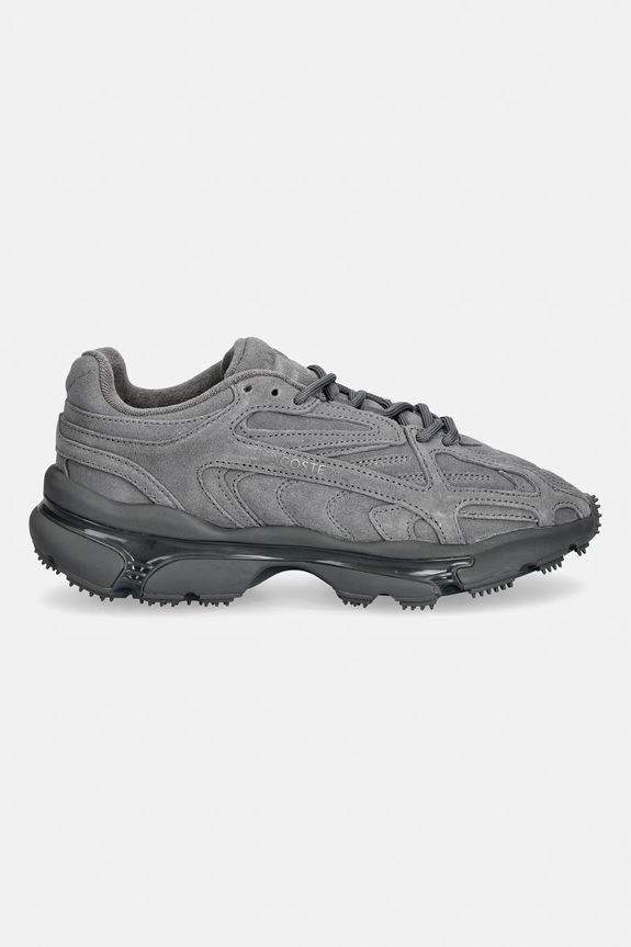Lacoste sneakers din piele întoarsă L003 2K24 Sneakers 51SMA0030 gri SS26