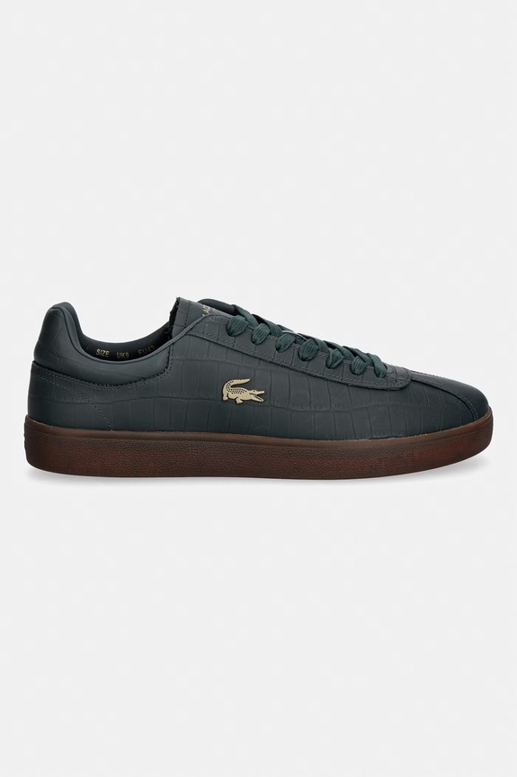 Lacoste Baseshot Sneakers sneakersy męskie skórzane 51SMA0076 szary SS26