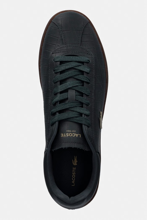 Lacoste Baseshot Sneakers sneakersy męskie skórzane szary 51SMA0076