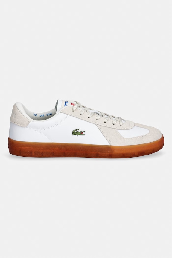 Kožené tenisky Lacoste Men Baseshot Pro Sneakers 51SMA0077 biela SS26