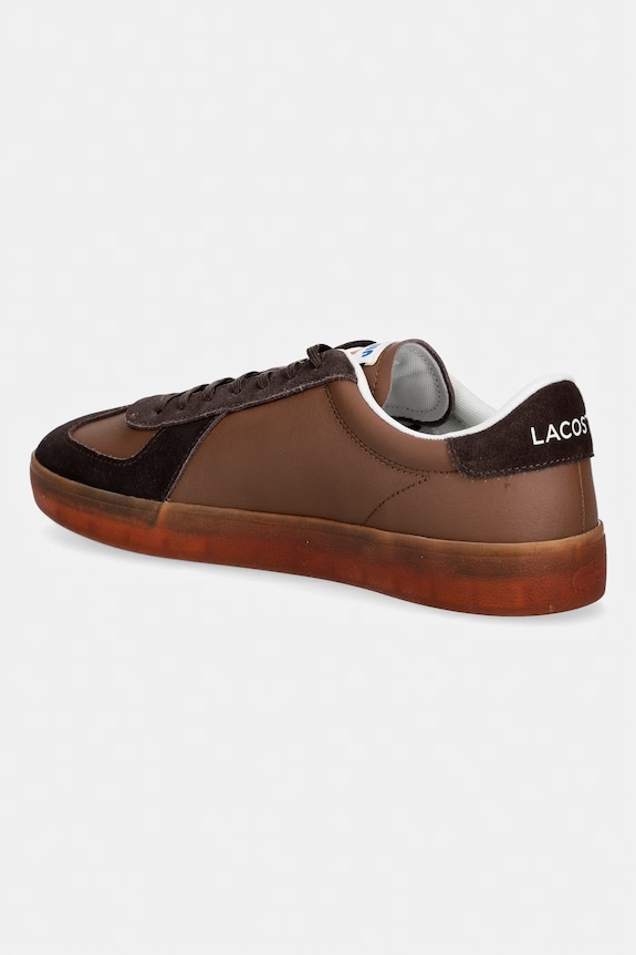 Obuv Kožené tenisky Lacoste Men Baseshot Pro Sneakers 51SMA0077 hnedá
