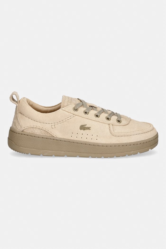 Lacoste Men Umpire Sneakers маратонки мъжки от велур 51SMA0105 бежов SS26
