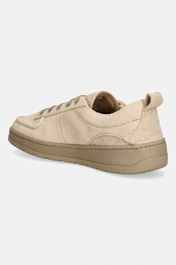 Обувки Lacoste Men Umpire Sneakers маратонки мъжки от велур 51SMA0105 бежов