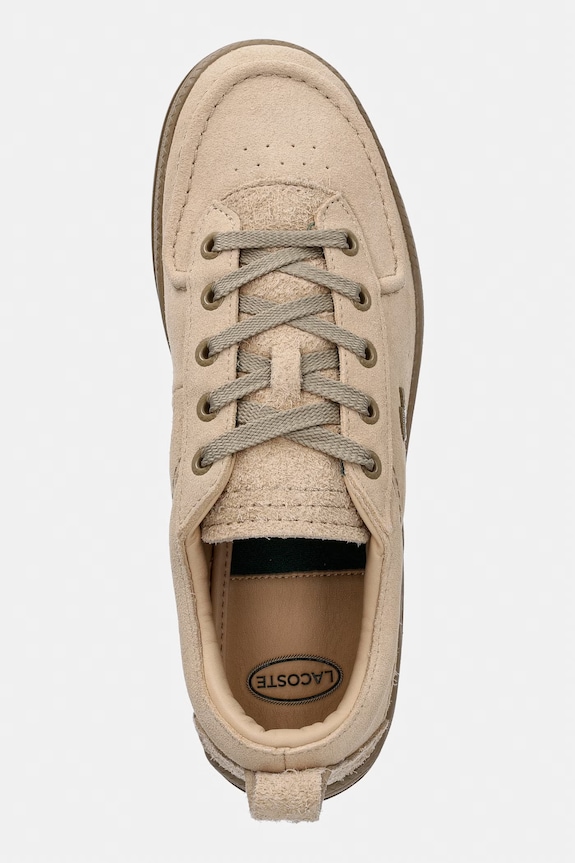 Lacoste Men Umpire Sneakers tenisice za muškarce od brušene kože bež 51SMA0105