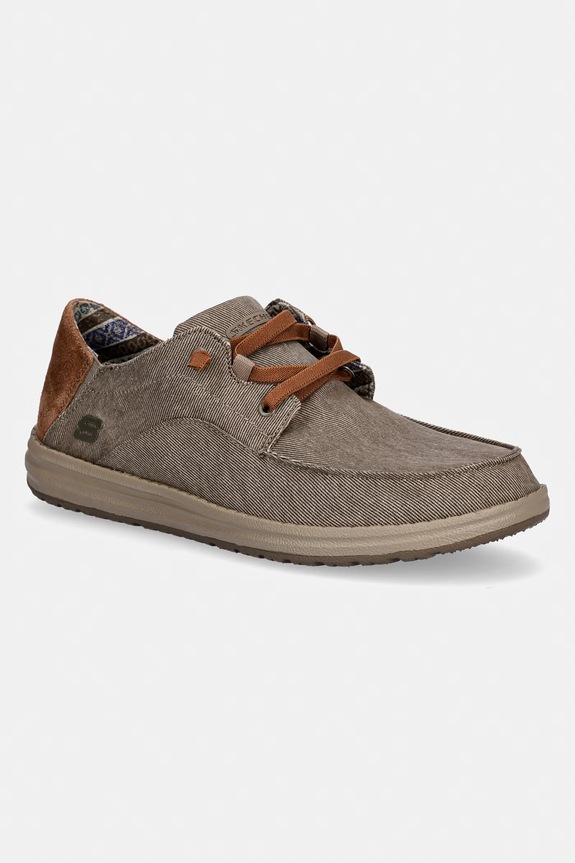Skechers mokasyny męskie MELSON brązowy 210116