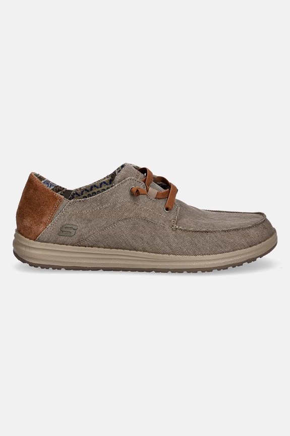 Skechers mokasyny męskie MELSON 210116 brązowy SS26