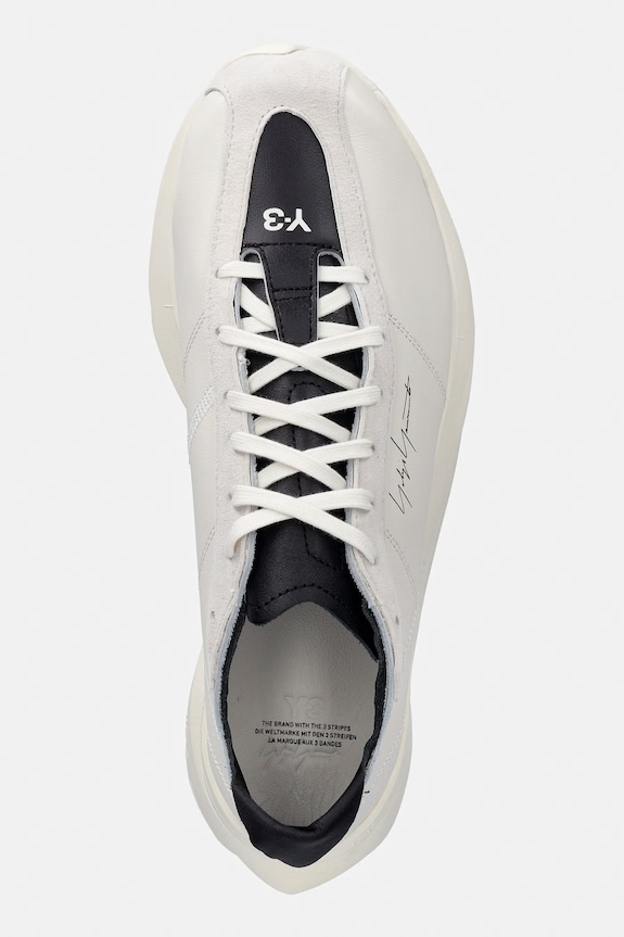 Y-3 sneakersy skórzane ADIOS PRO 3 LX beżowy KI0866