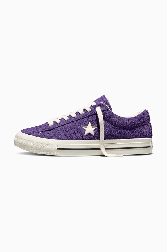 Σουέτ sneakers Converse One Star 95 μωβ A16026C