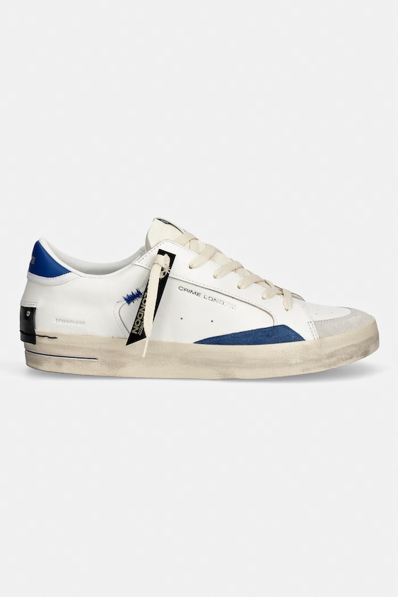 Crime London SK8 DELUXE sneakersy męskie skórzane 19107PP8.14 beżowy SS26