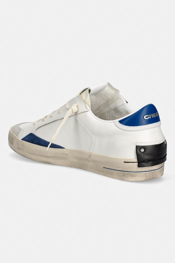 Obuwie Crime London SK8 DELUXE sneakersy męskie skórzane 19107PP8.14 beżowy