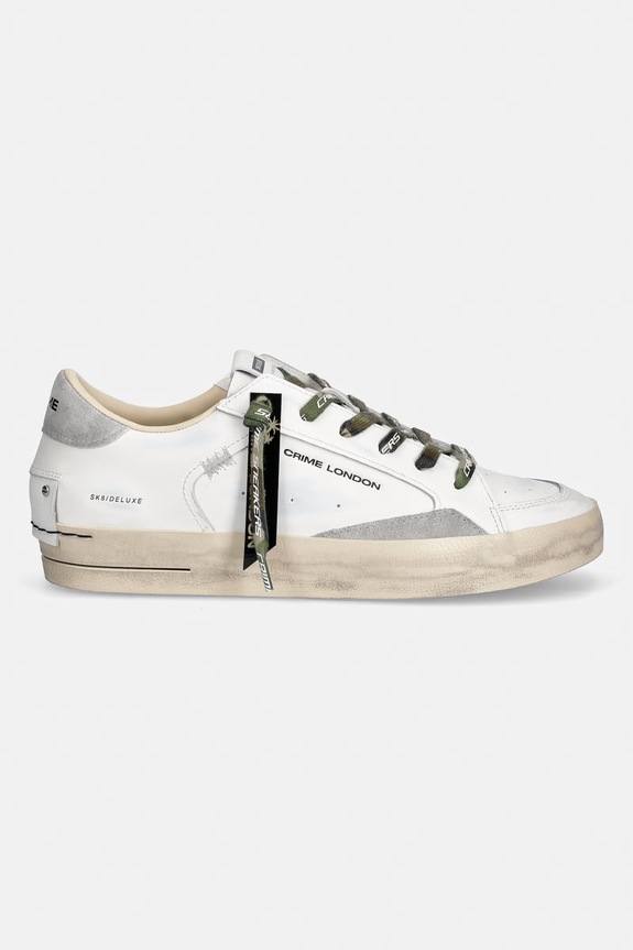 Sneakers Crime London SK8 DELUXE 19108PP8.10 λευκό SS26