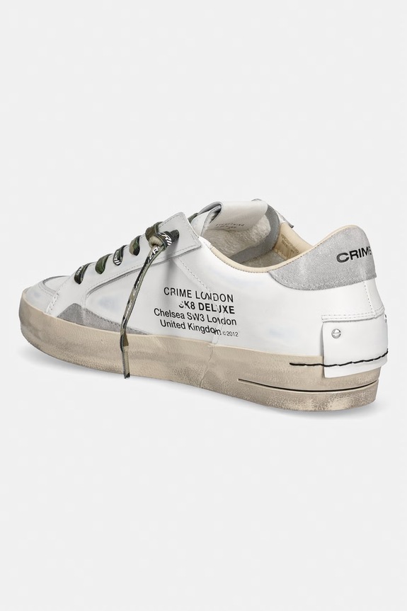 Παπούτσια Sneakers Crime London SK8 DELUXE 19108PP8.10 λευκό