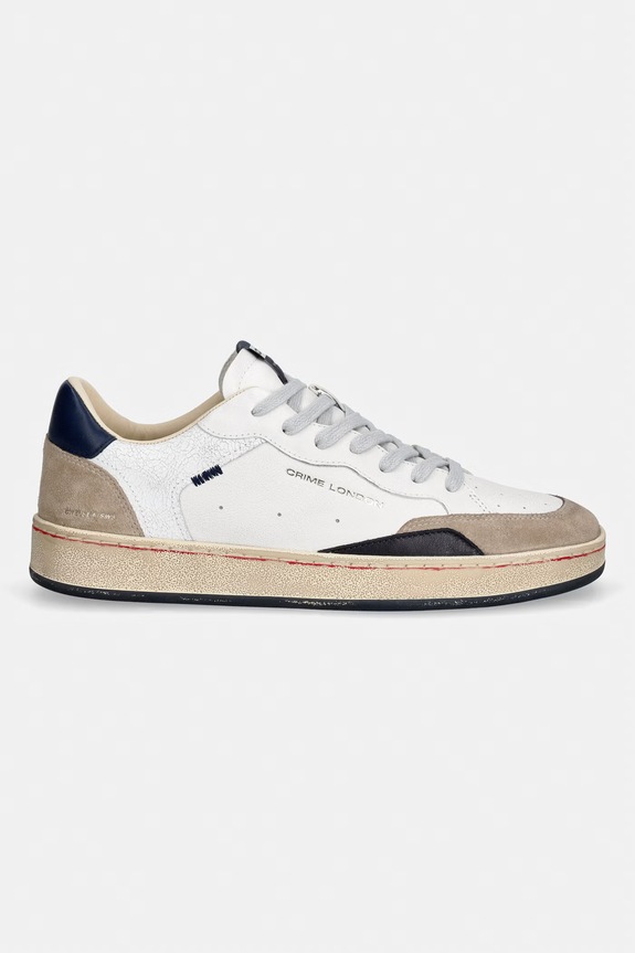 Crime London sneakersy skórzane CHELSEA 19201PP8.15 biały SS26