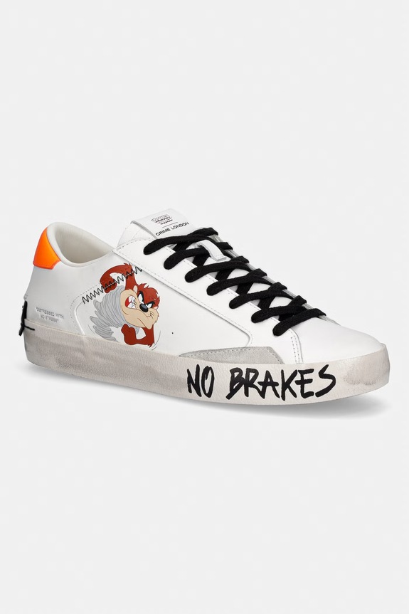 Δερμάτινα sneakers Crime London DISTRESSED WARNER BROS άλλο λευκό 77050PP8.10
