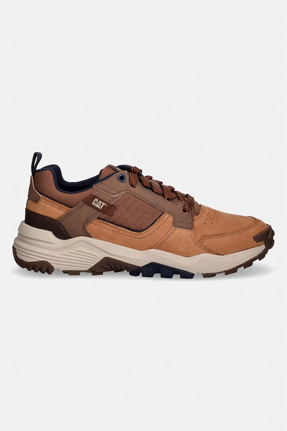 CAT Footwear GRAPPLE LEATHER pánske kožené tenisky P726651 hnedá SS26