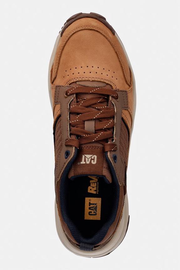 CAT Footwear GRAPPLE LEATHER pánske kožené tenisky hnedá P726651
