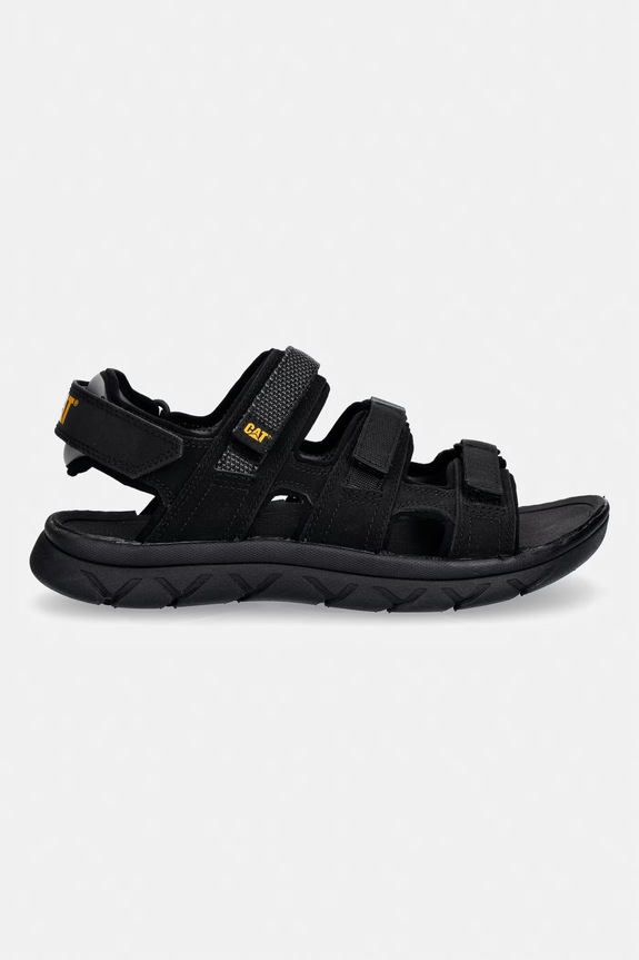 Pánske kožené sandále CAT Footwear CADENT P726616 čierna SS26