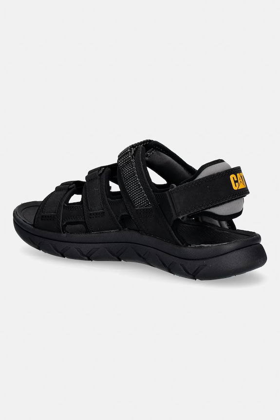 Obuv Pánske kožené sandále CAT Footwear CADENT P726616 čierna