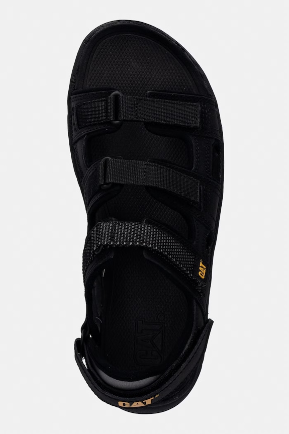 Pánske kožené sandále CAT Footwear CADENT čierna P726616