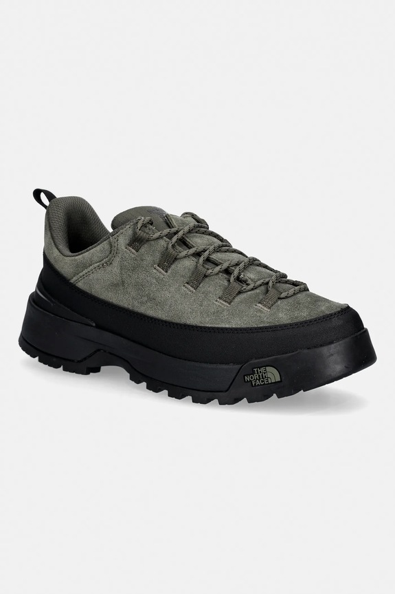 The North Face suede sneakers GLENCLYFFE faux grain leather green NF0A8A96BQW1