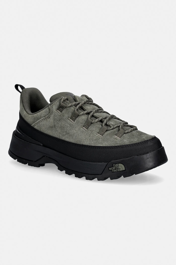 The North Face suede sneakers GLENCLYFFE faux grain leather green NF0A8A96BQW1