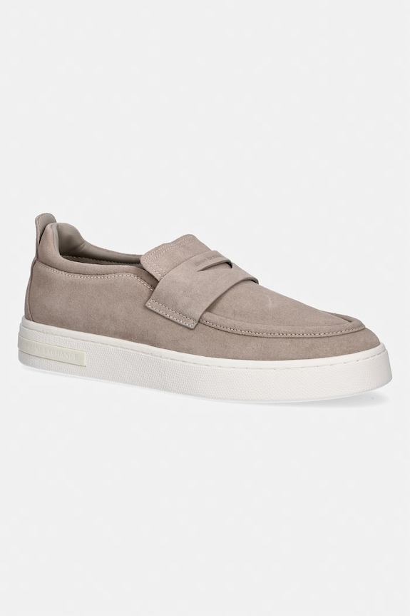Armani Exchange mokasíny pánske semišové béžová XM002632.AF19687.Z1030