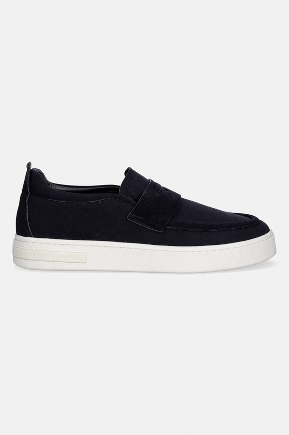 Armani Exchange mokasíny pánske semišové XM002632.AF19687.ZB004 tmavomodrá SS26
