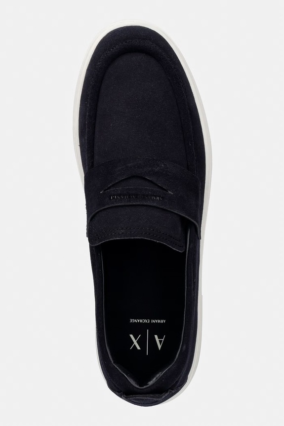 Armani Exchange mokasíny pánske semišové tmavomodrá XM002632.AF19687.ZB004