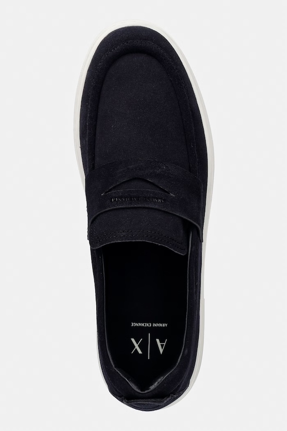 Armani Exchange mokasíny pánske semišové tmavomodrá XM002632.AF19687.ZB004