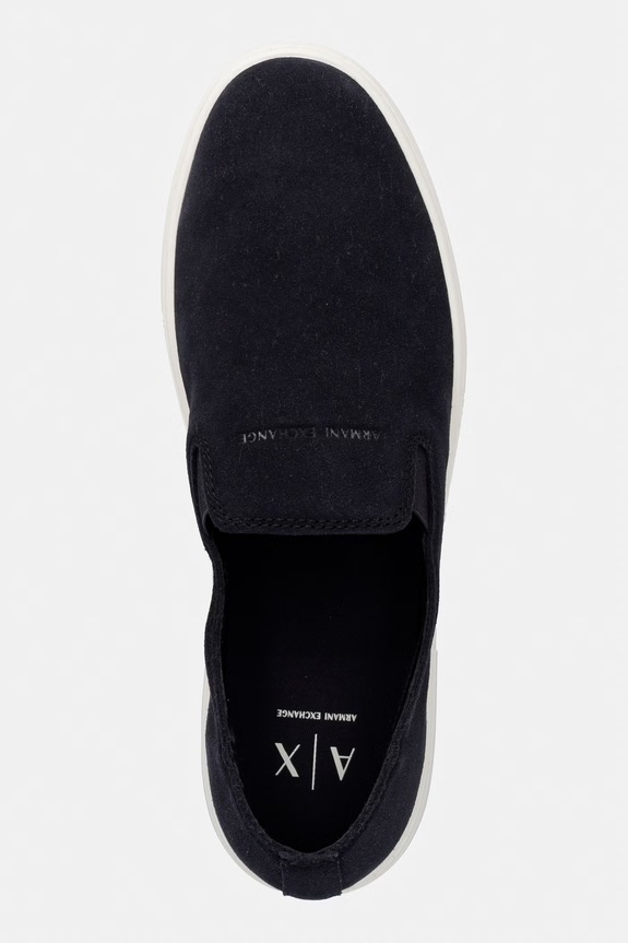 Armani Exchange mokasyny męskie zamszowe granatowy XM002633.AF16411.ZB004