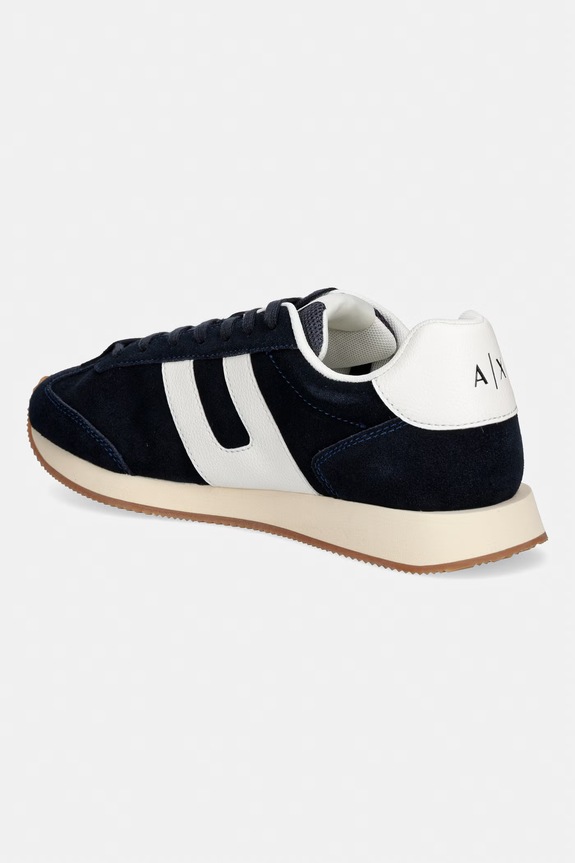Obuv Armani Exchange tenisky pánske semišové XM002689.AF17447.UZ048 tmavomodrá