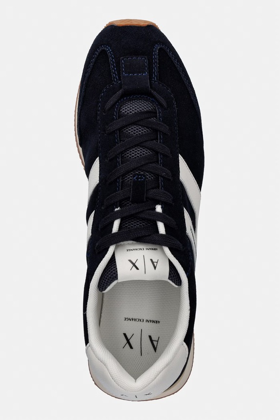 Armani Exchange tenisky pánske semišové tmavomodrá XM002689.AF17447.UZ048