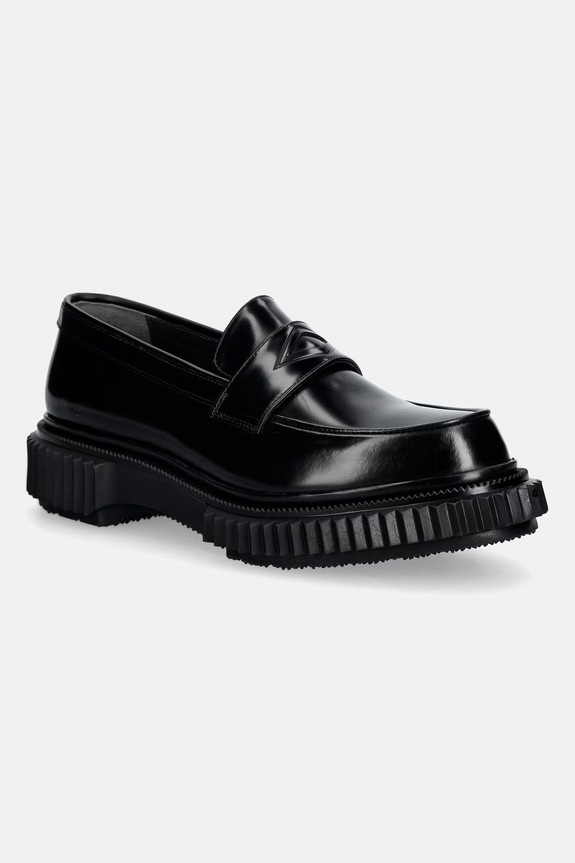 ADIEU Type 182 mocasini pentru bărbați din piele negru Type.182.SS26