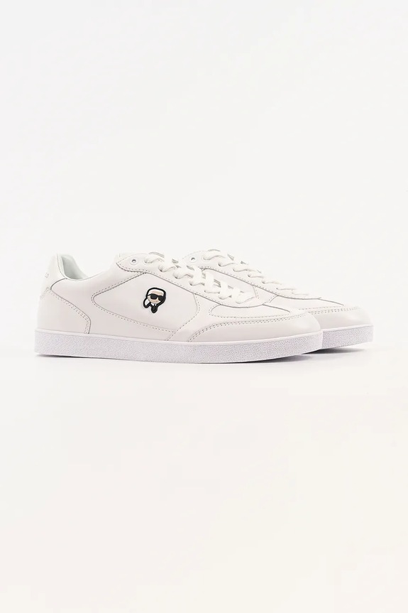 Karl Lagerfeld sneakersy skórzane Kandidate Nft KL53830N.01W biały SS26