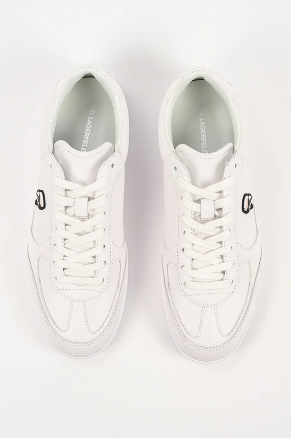Karl Lagerfeld sneakersy skórzane Kandidate Nft biały KL53830N.01W
