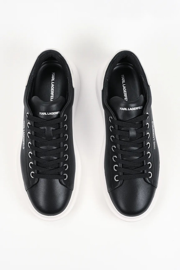 Δερμάτινα sneakers Karl Lagerfeld Kore μαύρο KL56525.000