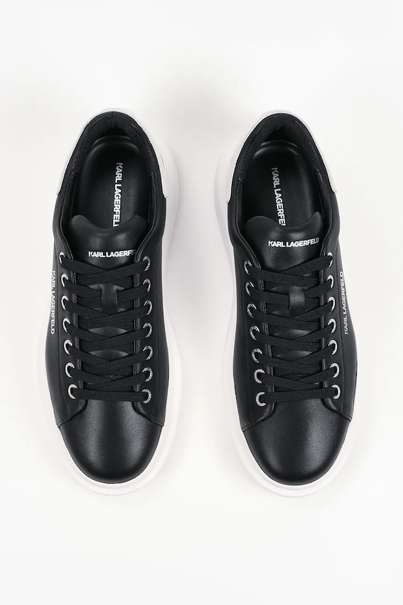 Δερμάτινα sneakers Karl Lagerfeld Kore μαύρο KL56525.000