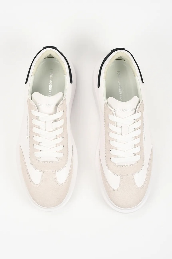 Δερμάτινα sneakers Karl Lagerfeld Kore λευκό KL56525A.011