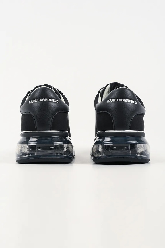 Obuwie Karl Lagerfeld Kapri Kushion Rsg sneakersy męskie skórzane KL52617.2AA czarny