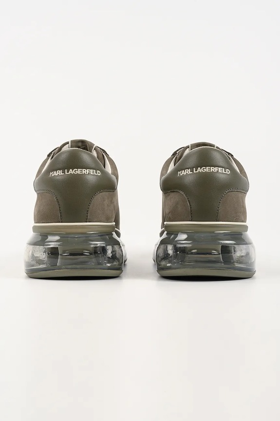 Încălțăminte Karl Lagerfeld Kapri Kushion Rsg sneakers pentru bărbați, din piele KL52617.2KH verde