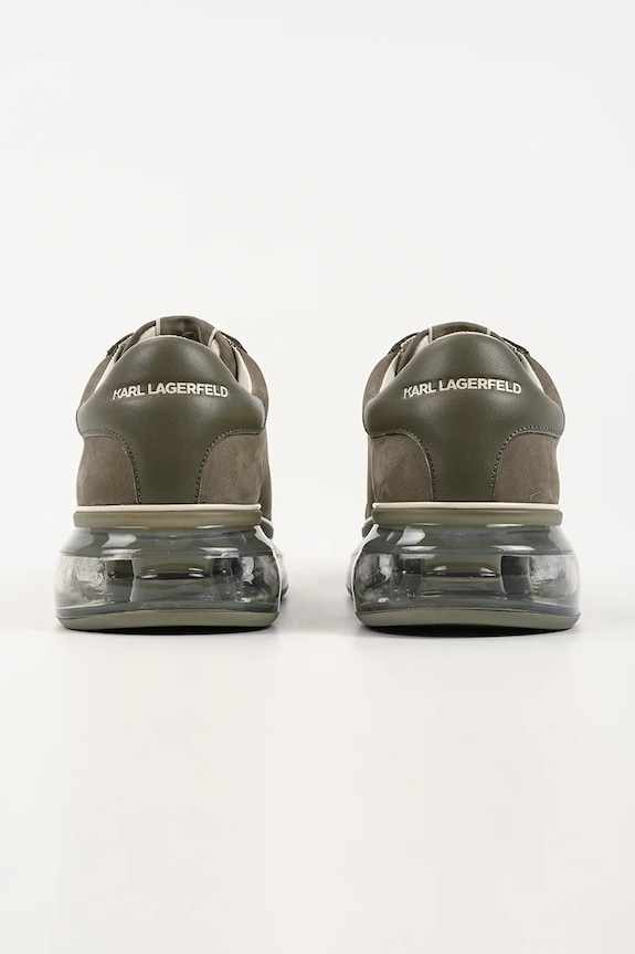Încălțăminte Karl Lagerfeld Kapri Kushion Rsg sneakers pentru bărbați, din piele KL52617.2KH verde
