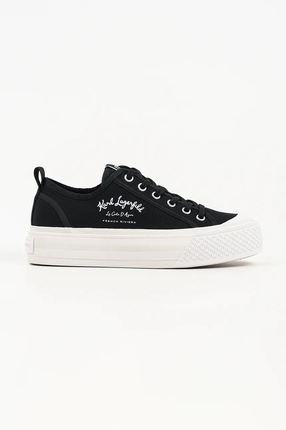 Karl Lagerfeld Kampus Max V trampki męskie czarny KL50523.900