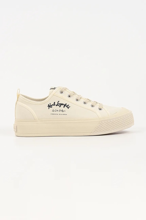 Karl Lagerfeld Kampus Max V trampki męskie beżowy KL50523.9T1