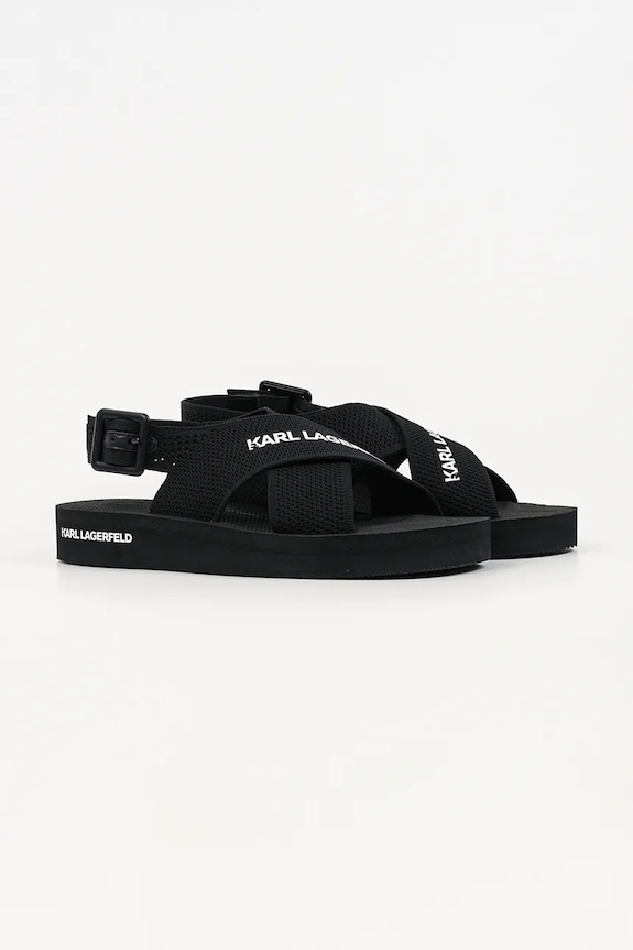 Karl Lagerfeld sandály s otevřenou patou pánské Atlantik KL70526.K00 černá SS26