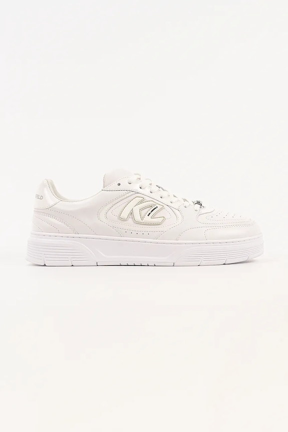 Karl Lagerfeld Kourtney sneakersy męskie skórzane biały KL53025.01W