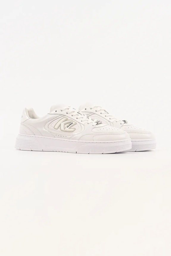 Karl Lagerfeld Kourtney sneakersy męskie skórzane KL53025.01W biały SS26