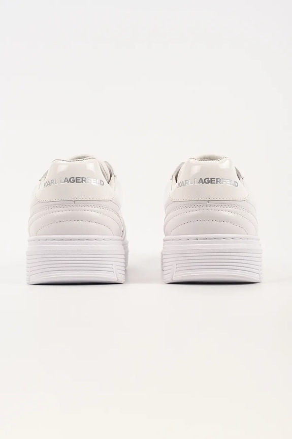 Obuwie Karl Lagerfeld Kourtney sneakersy męskie skórzane KL53025.01W biały